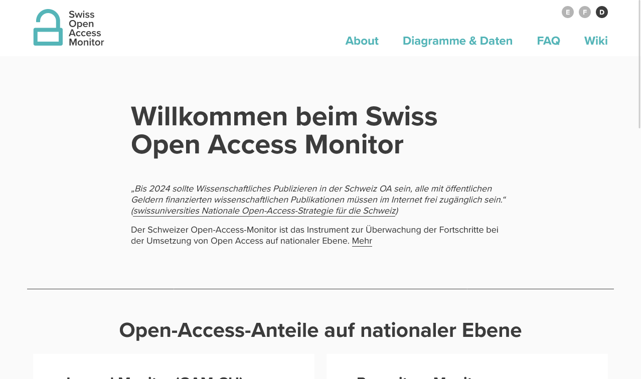 Swiss Open Access Monitor